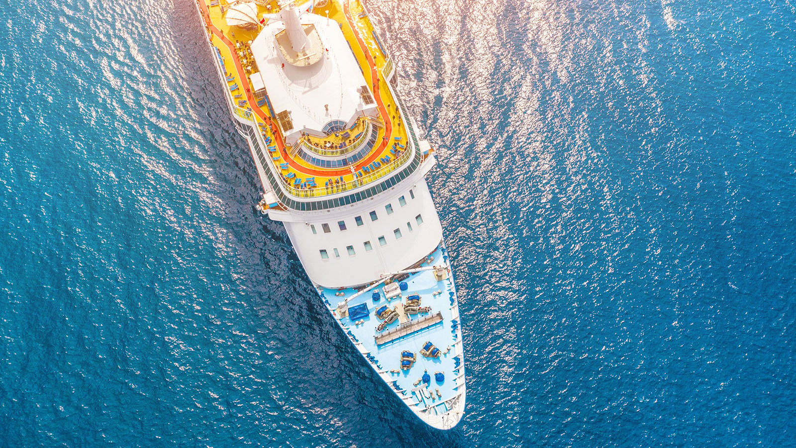 cruise ship on open water