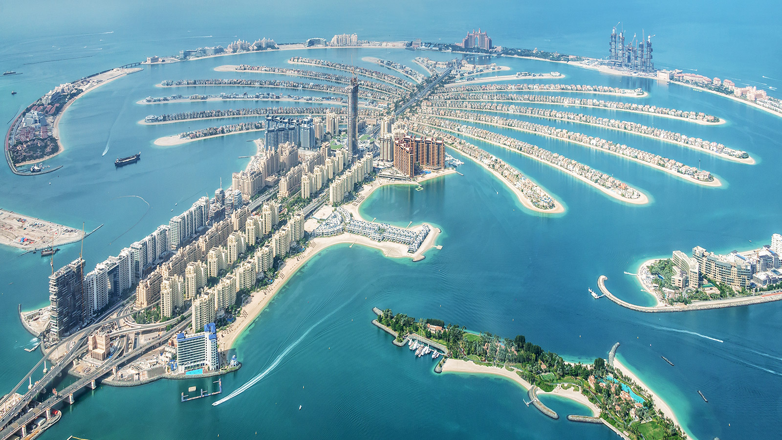 Dubai overhead view