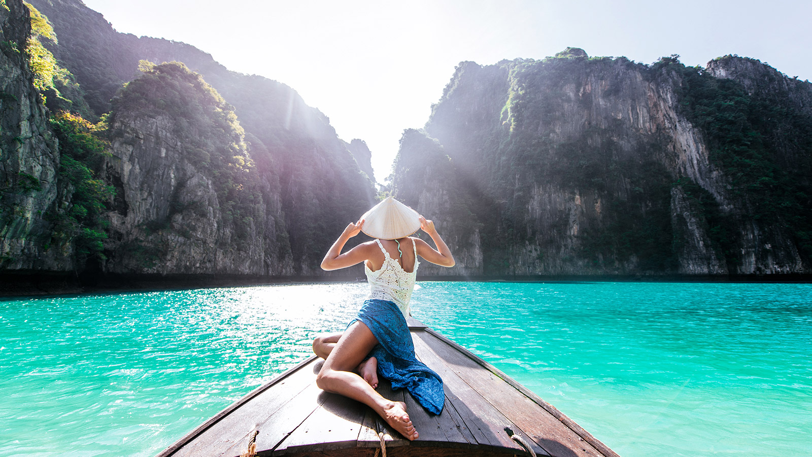 woman canooing near Phi Phi Island